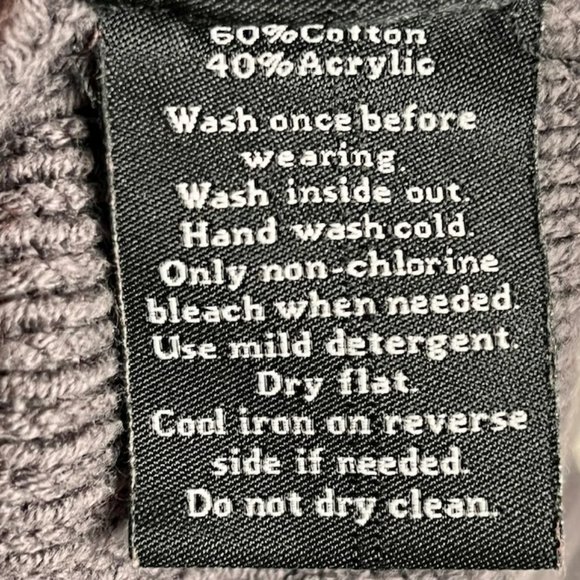 Rock & Republic Metallic Baroque Cotton Blend Sweater - Silver/Gray - L - Picture 6 of 7